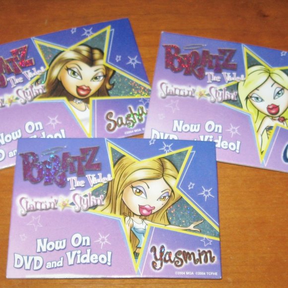 3 Vintage Bratz Dolls Badges Movie Release Promo Pinbacks - Picture 4 of 8